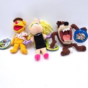 Starbucks Muppet Finger Puppets Miss Piggy Fozzie Bear Tasmanian Devil Lot W/Tag
